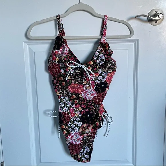 New! Skinny Dippers Jellyroll Rosalina Floral One Piece Swimsuit 35119 - Picture 4 of 12